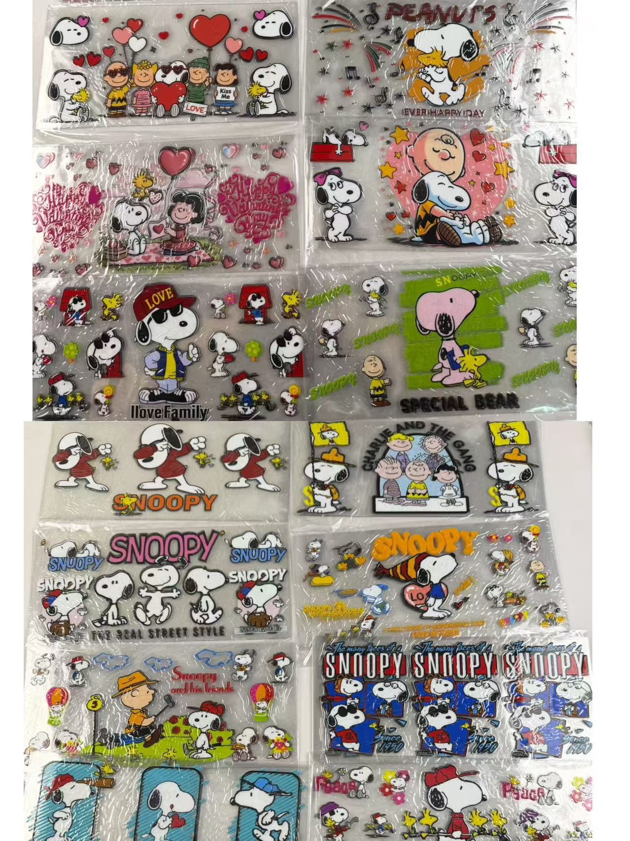 SNOOPY Cup wrap 16oz UVDTF stickers