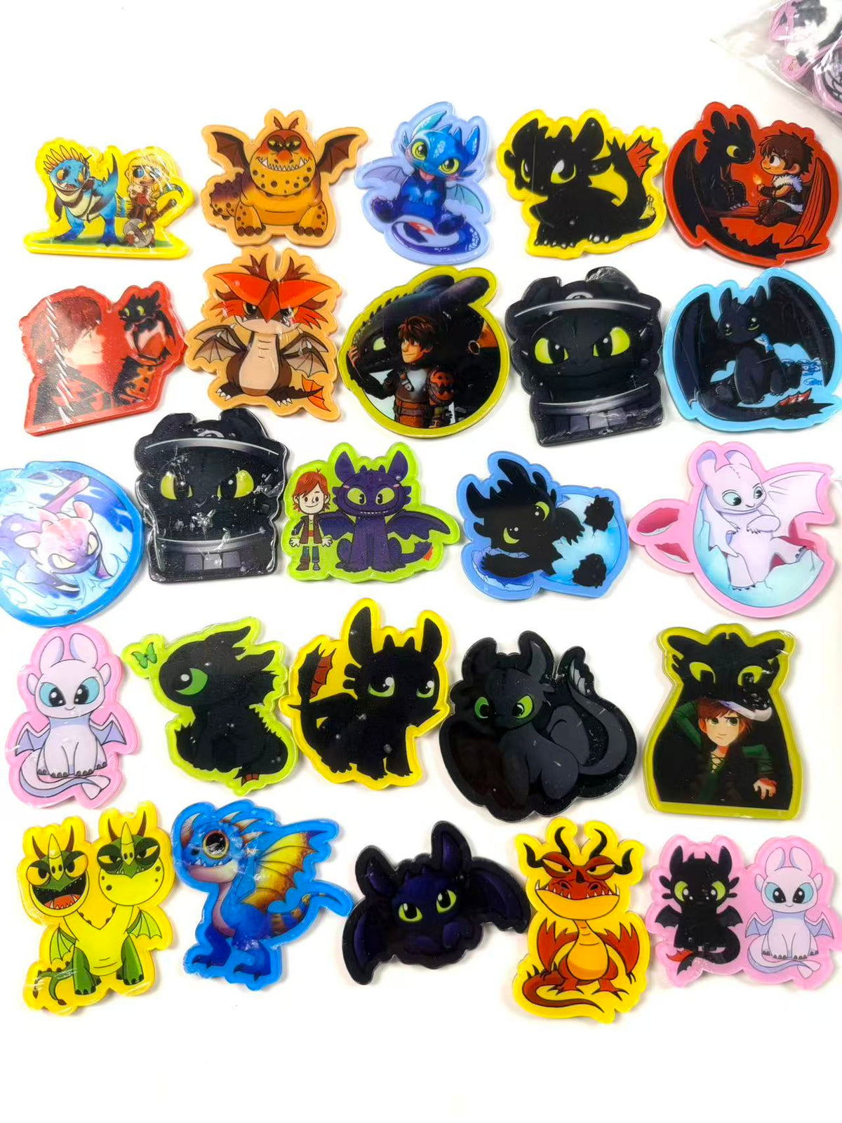 6cm toothless cartoon acrylic flat back