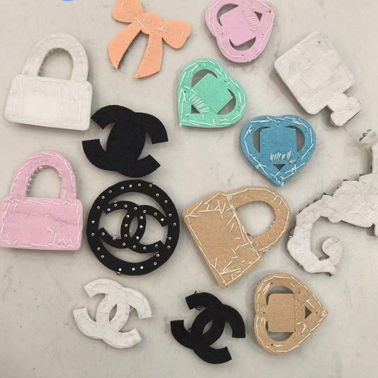 PATCH CC-Style Pearl & Rhinestone Fabric Patches