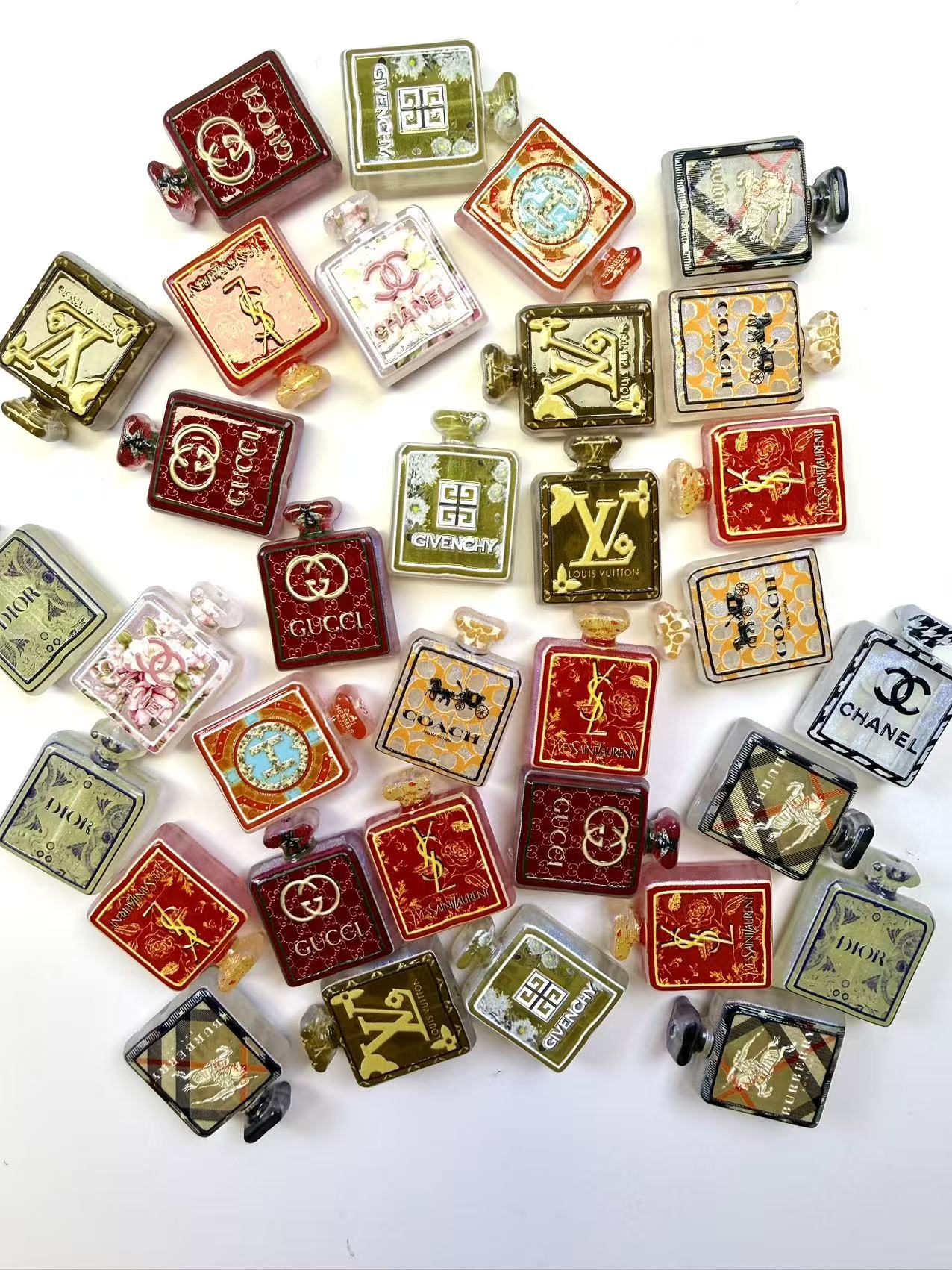 Designer perfume bottle beads