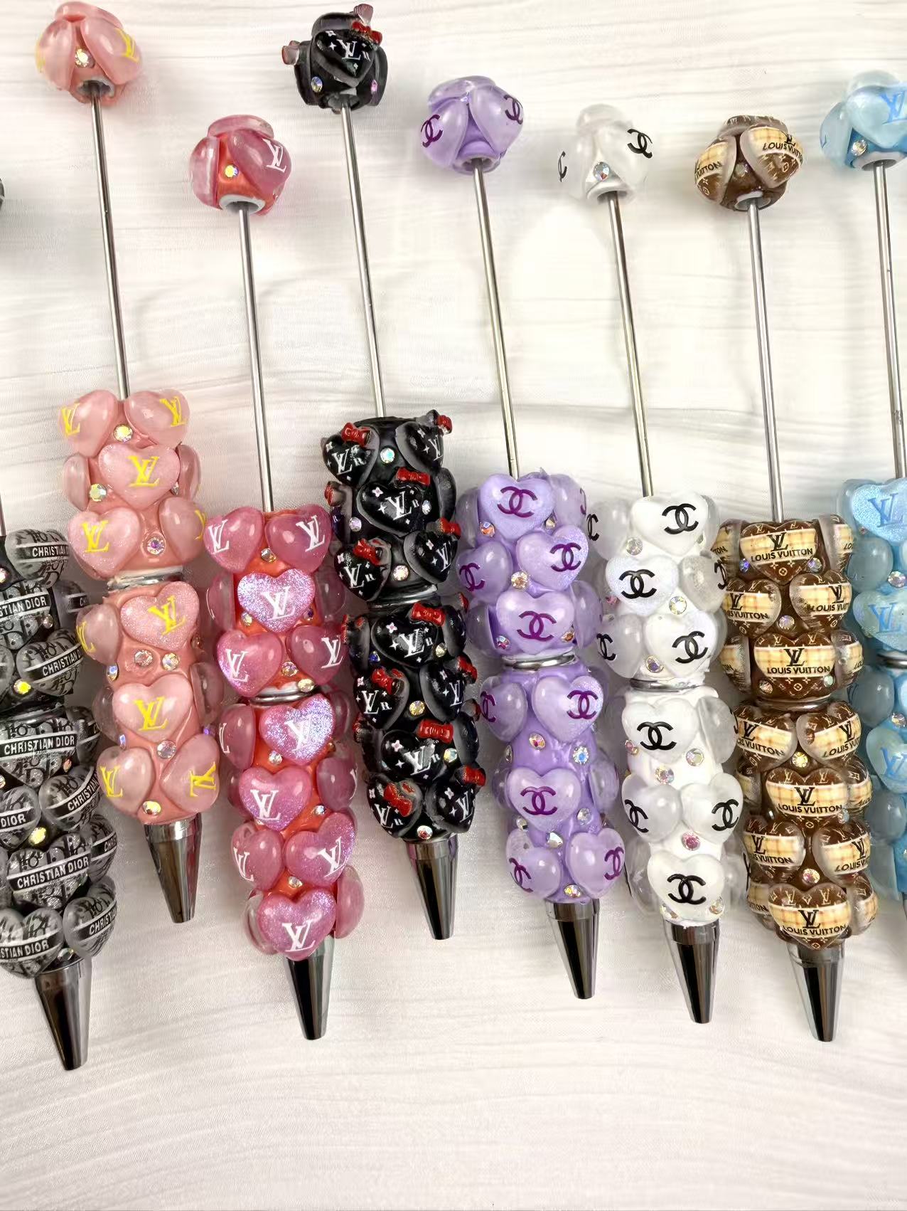 New Rhinestone fancy designer DIY Beaded Pen(choose by numbers)