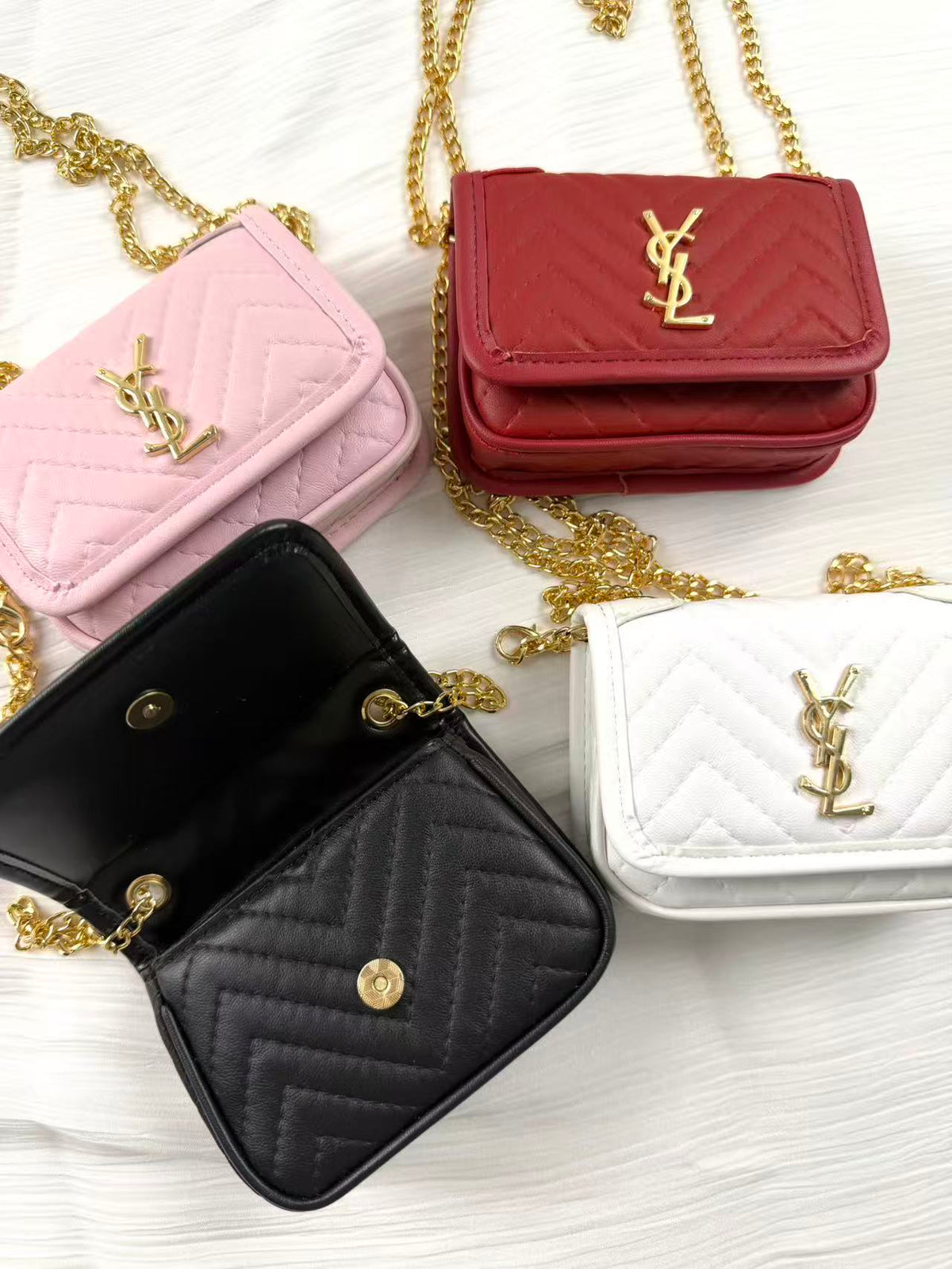 Small leather y-s-l purse