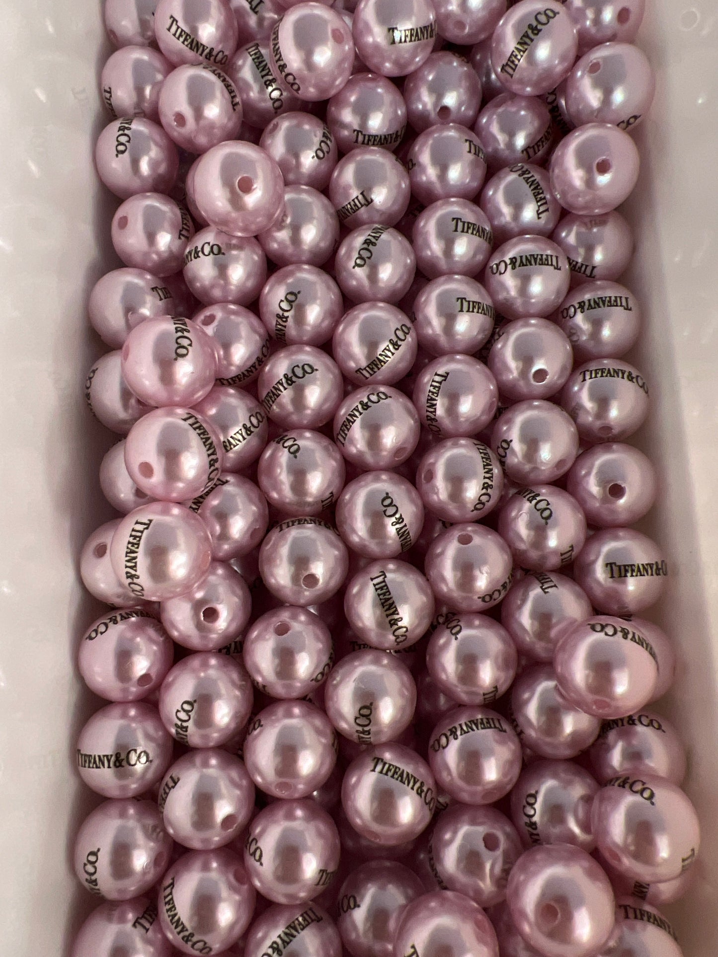 16mm acrylic designer beads(cc/vv/dd/gg/tiff)