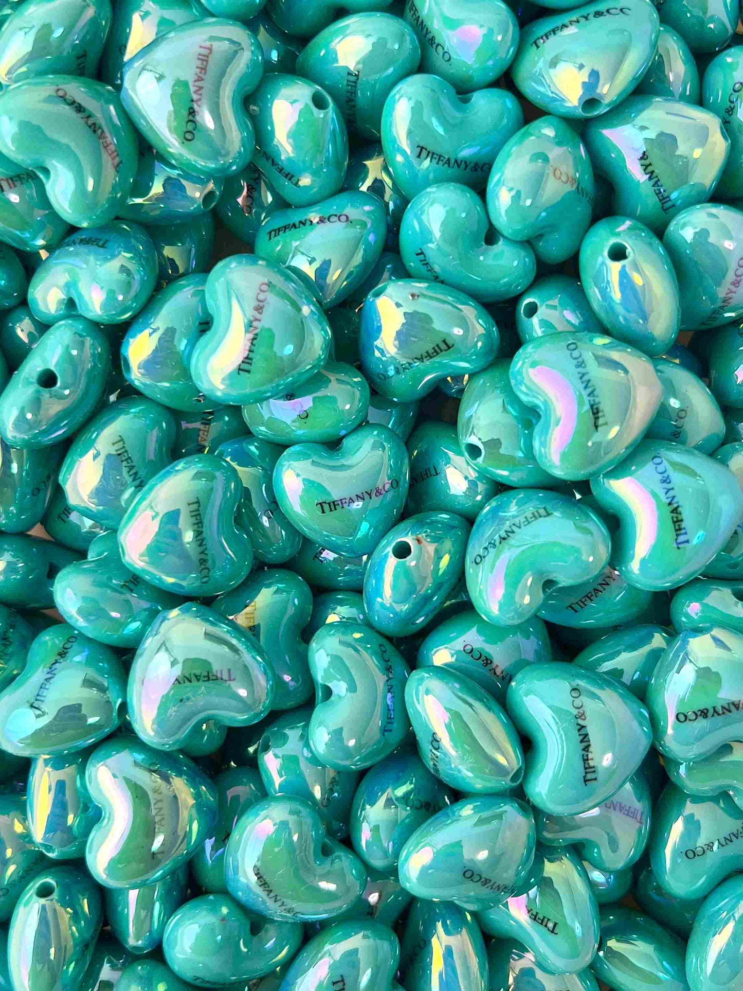 Tiff 20mm Heart beads