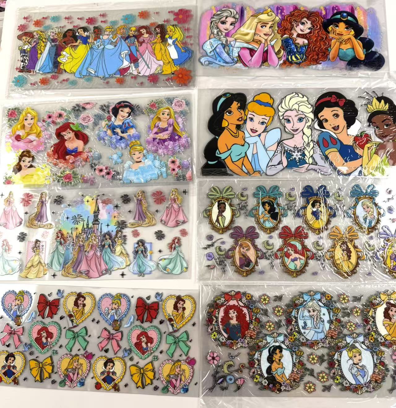 Princess Cup wrap 16oz UVDTF stickers
