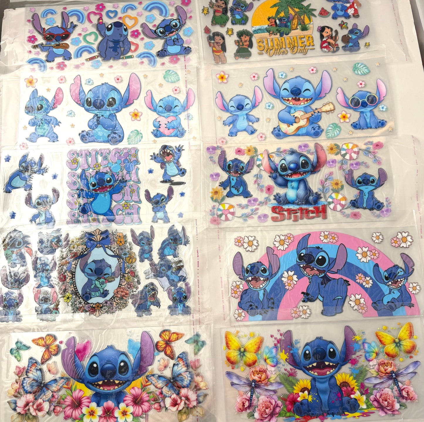 Stitch Cup wrap 16oz UVDTF stickers