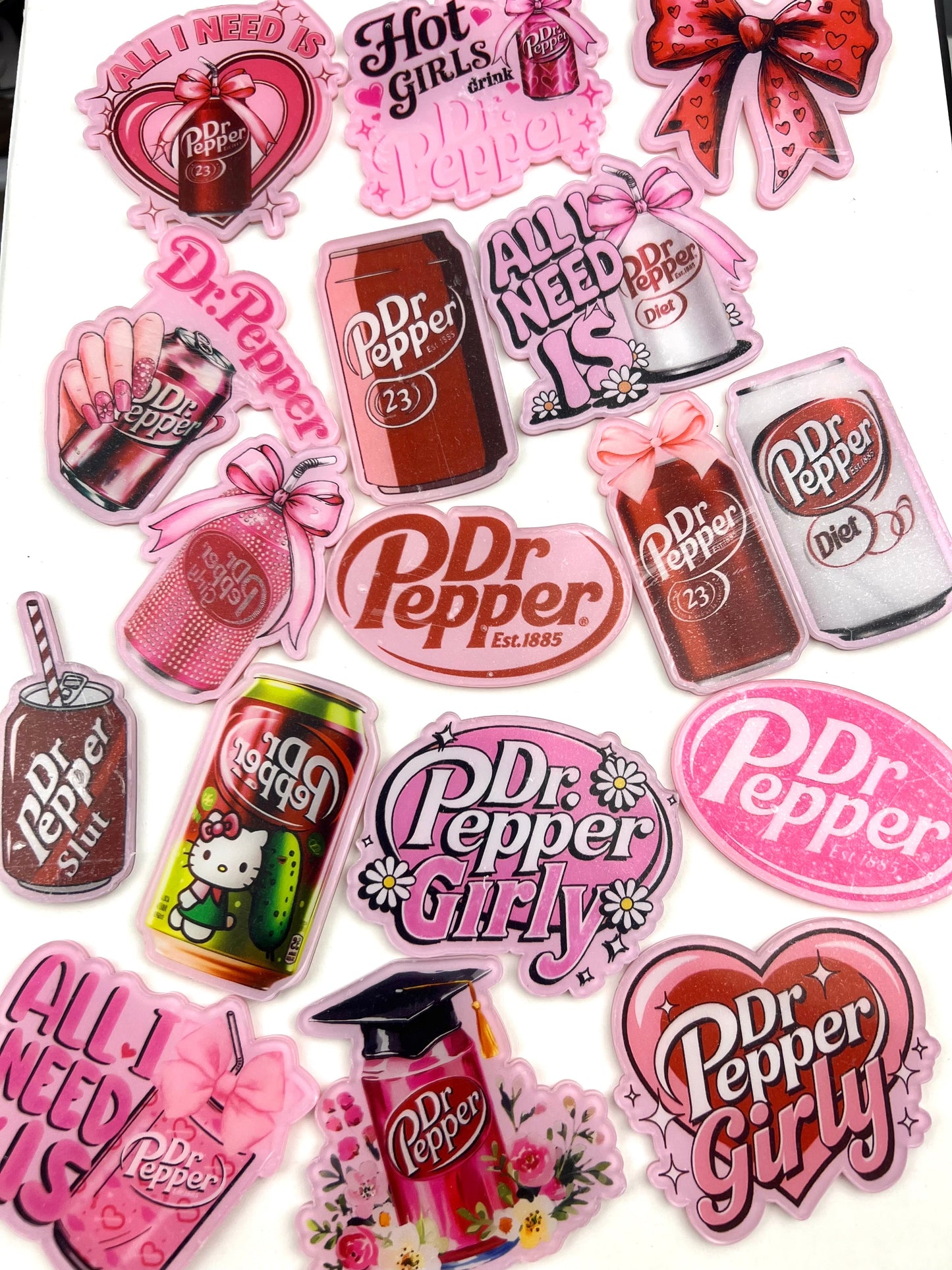 6cm Dr Pepper flatback sheet