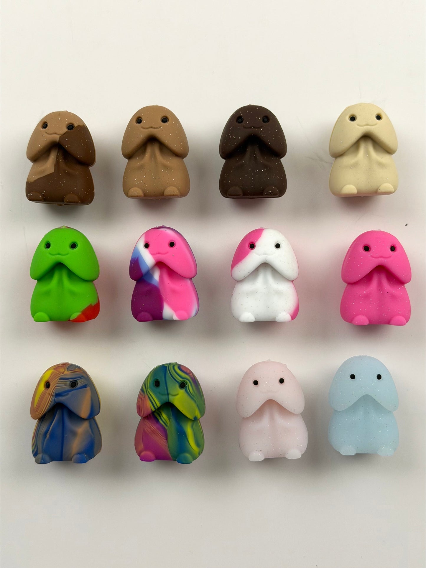 Silicone colorful charm focal bead