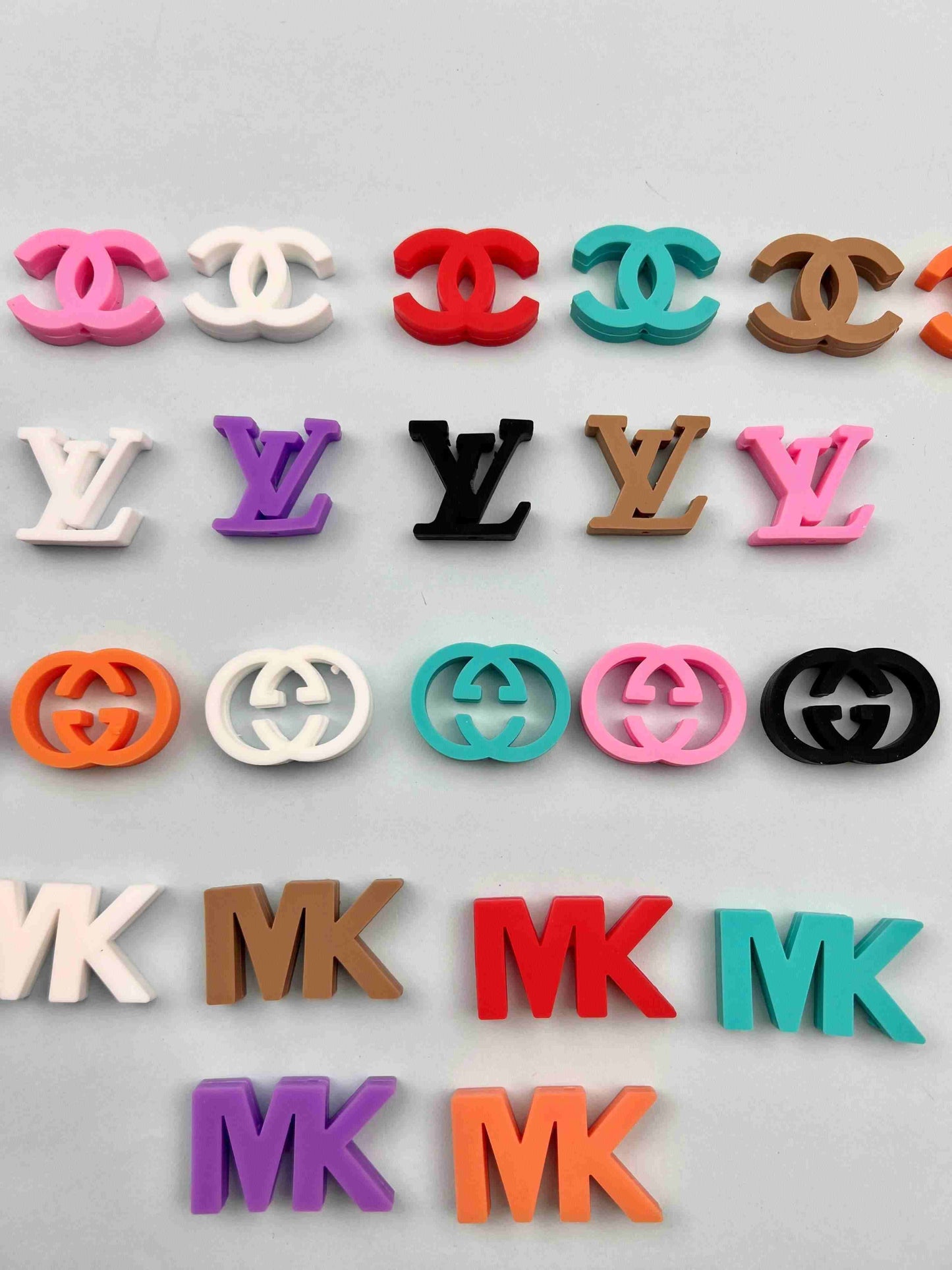 Designer Silicone logo beads