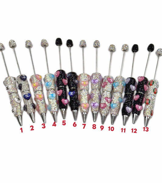 Rhinestone fancy designer DIY Beaded Pen