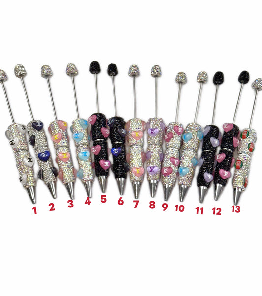 Rhinestone fancy designer DIY Beaded Pen