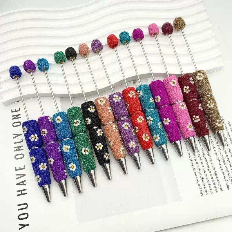Flowers colorful fancy diy pens