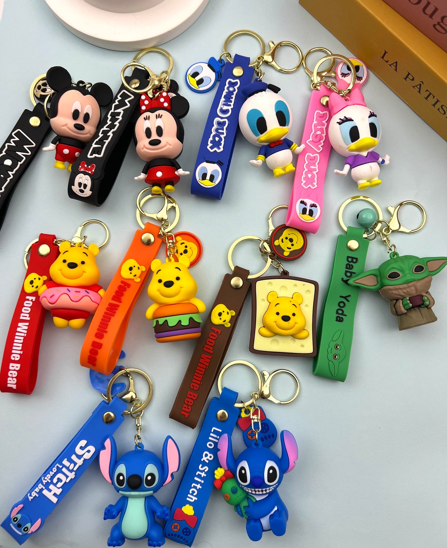 Silicone cute charms keychain