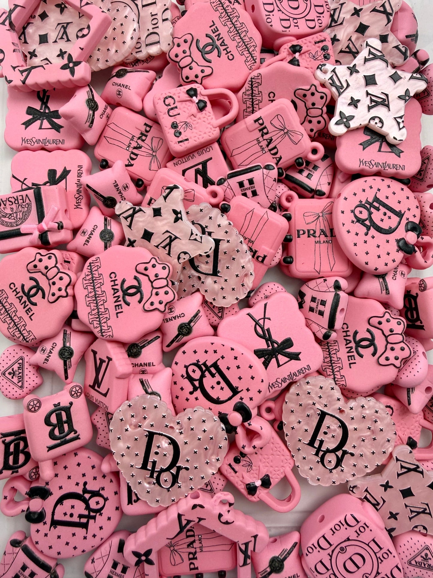 Pink designer bead mix