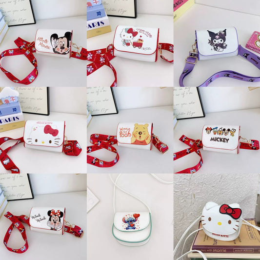 Big character cute shoulder bags