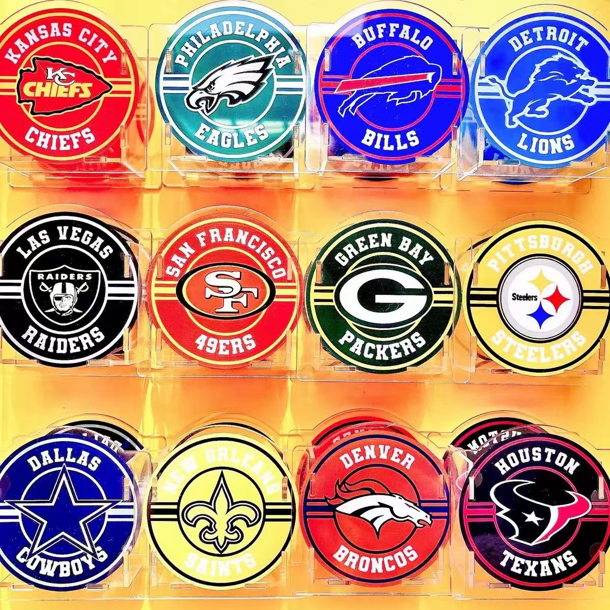 10cm football team pen holder