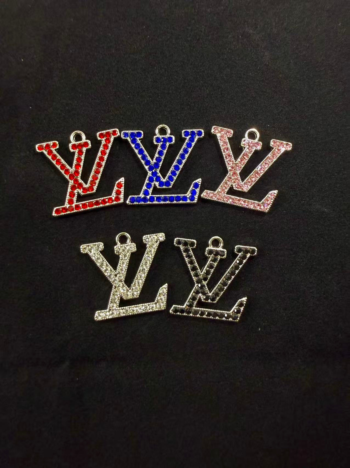 SILVER vv Colorful charms pendants
