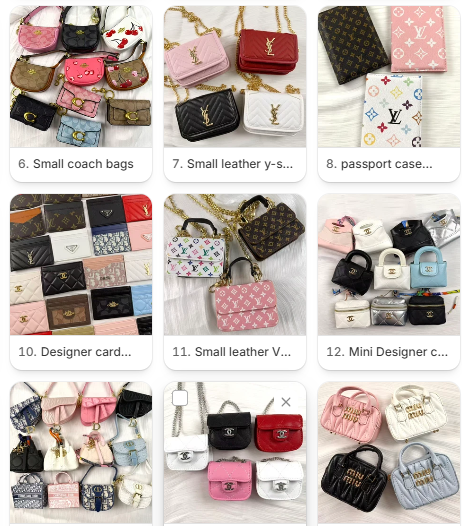 MiniBags/wallet/cardholder/keychains