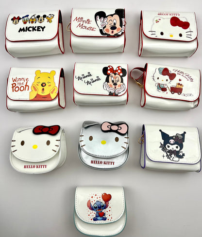 Big character cute shoulder bags