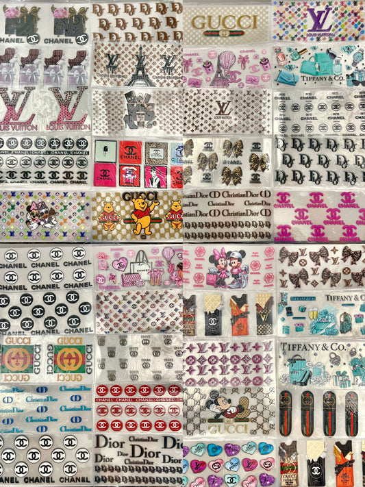 Designer Cup wrap 16oz UVDTF stickers