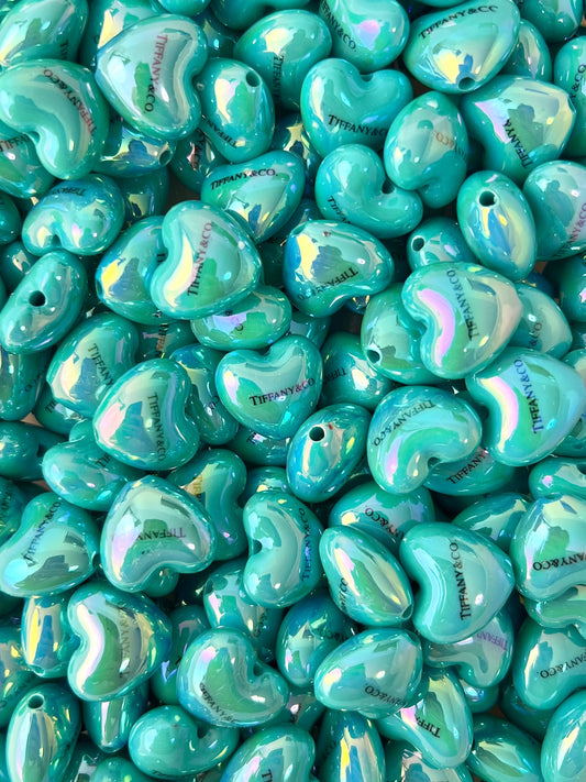 Tiff 20mm Heart beads