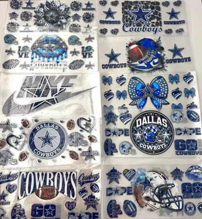 football team Cupwrap 16oz UVDTF stickers