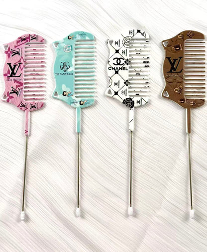 23cm Designer beadable mirror and comb