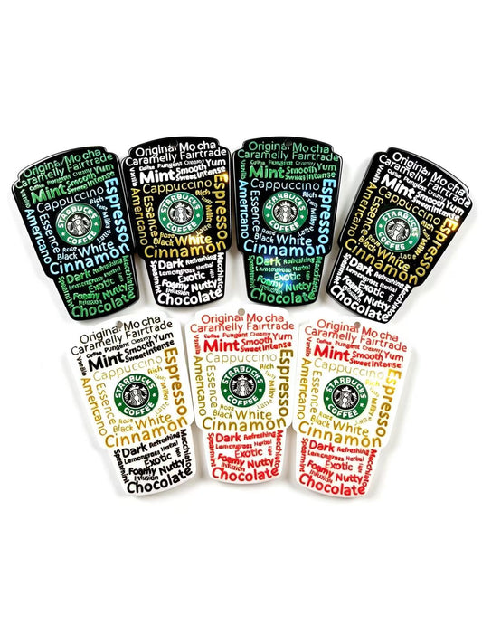 coffee cup bead for keychain