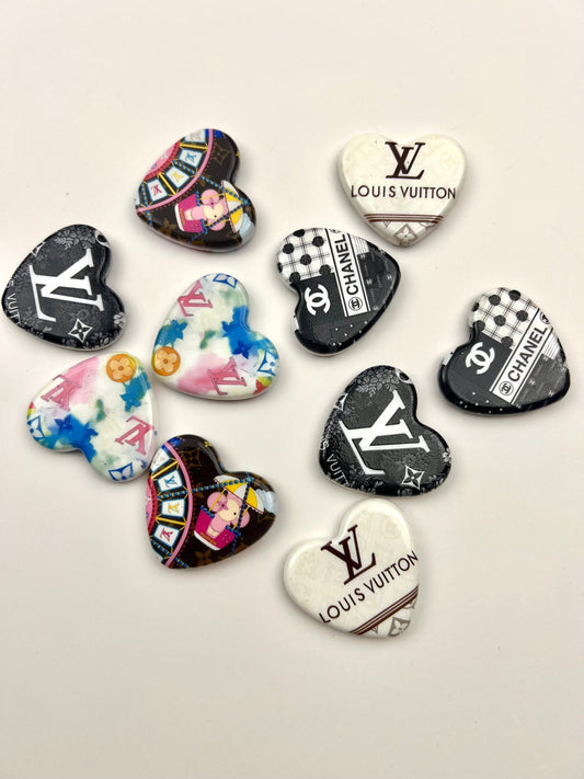 Big Designer heart Beads