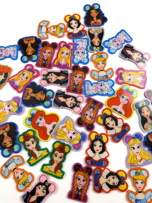 6cm cute princess flatback sheet
