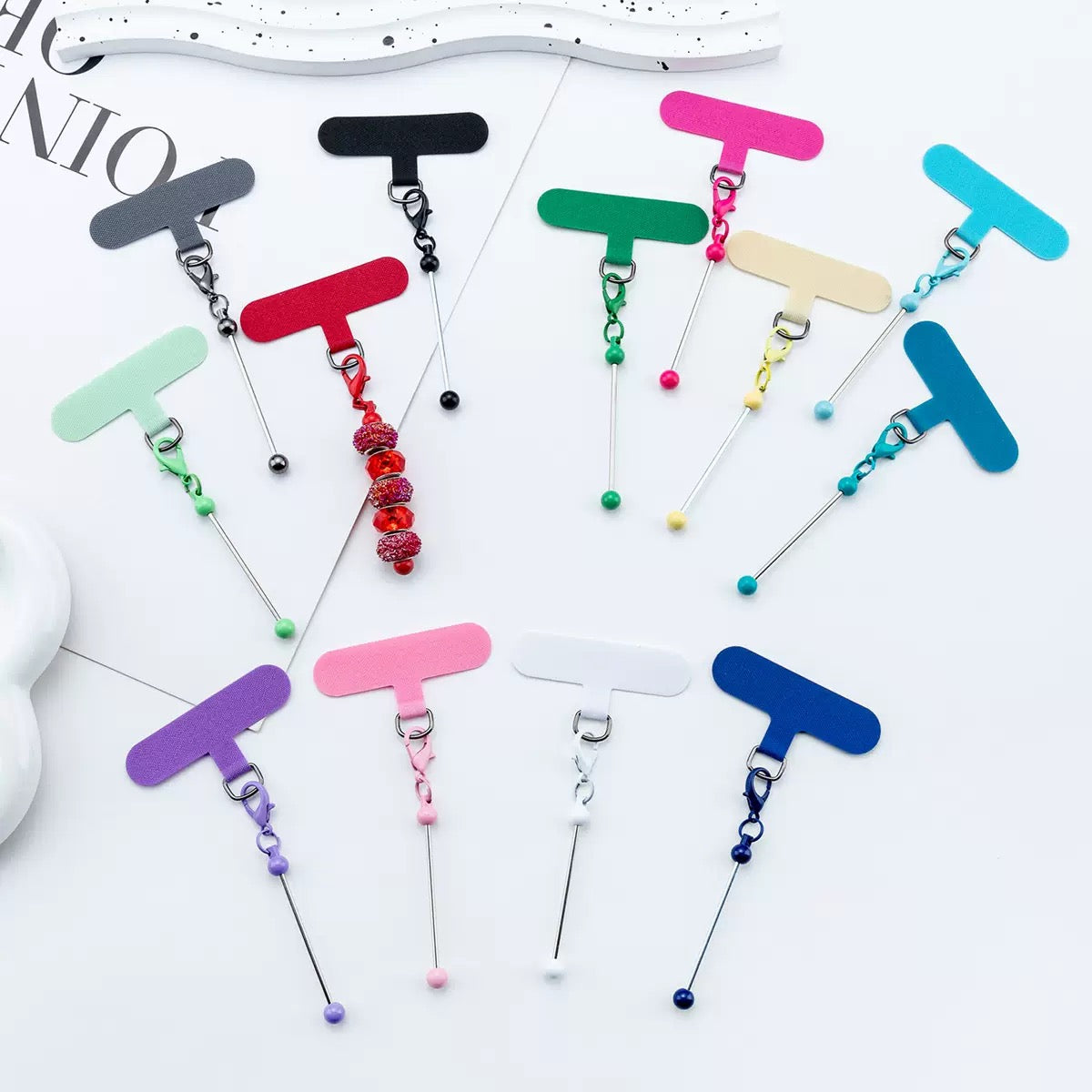 DIY beaded keychain set