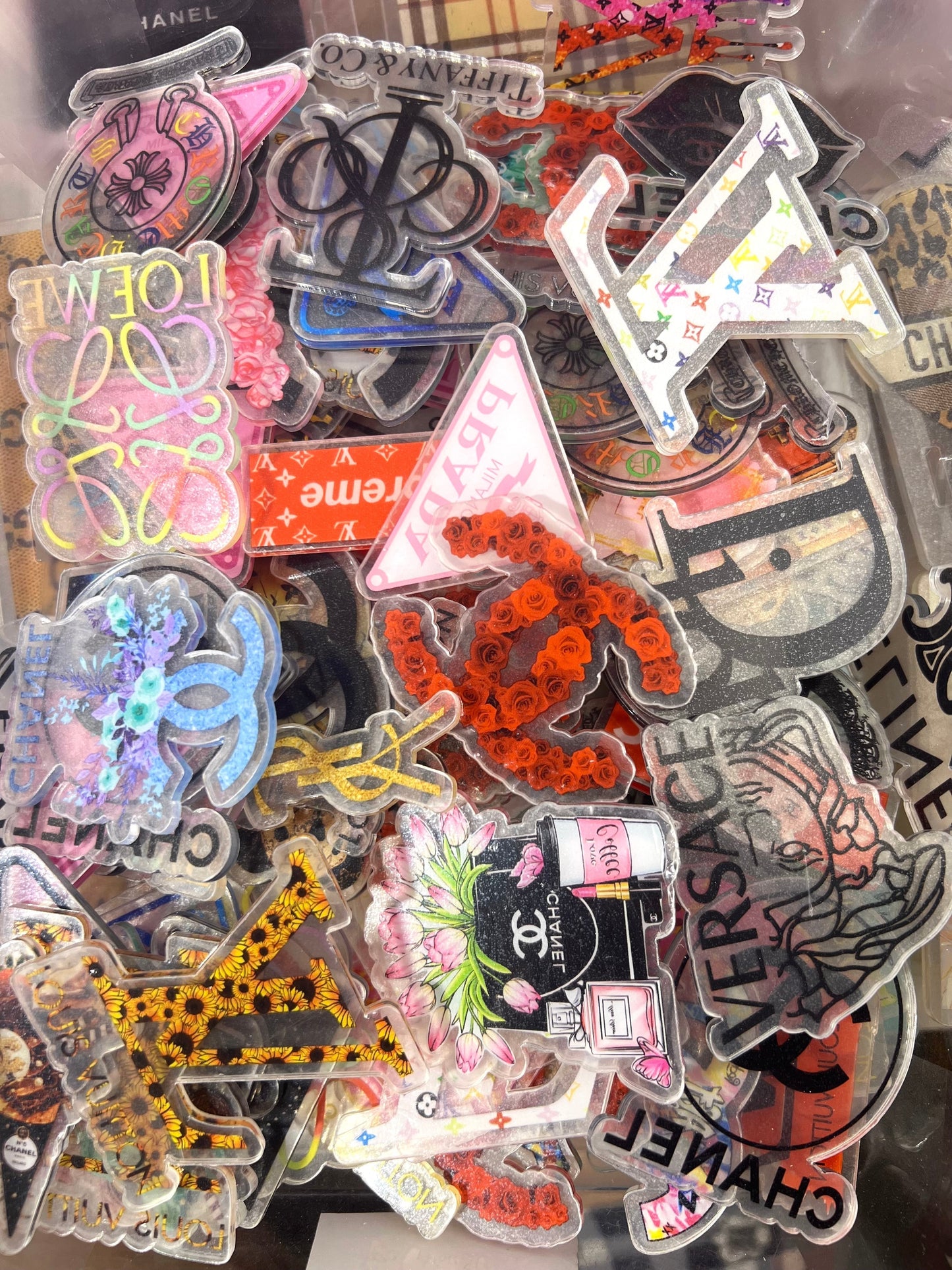 6cm Designer acrylic flatback sheets