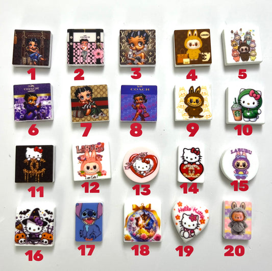 Silicone Character focal beads