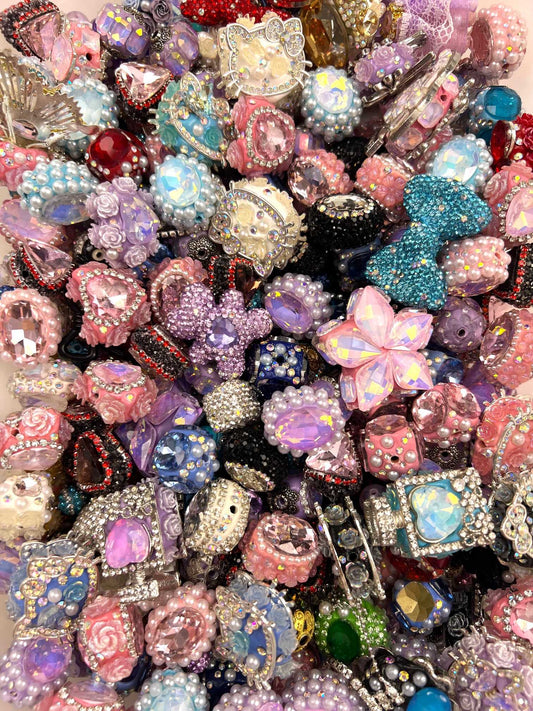 Rhinestone bead mixed