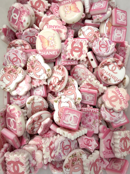 Pink cc bead mix