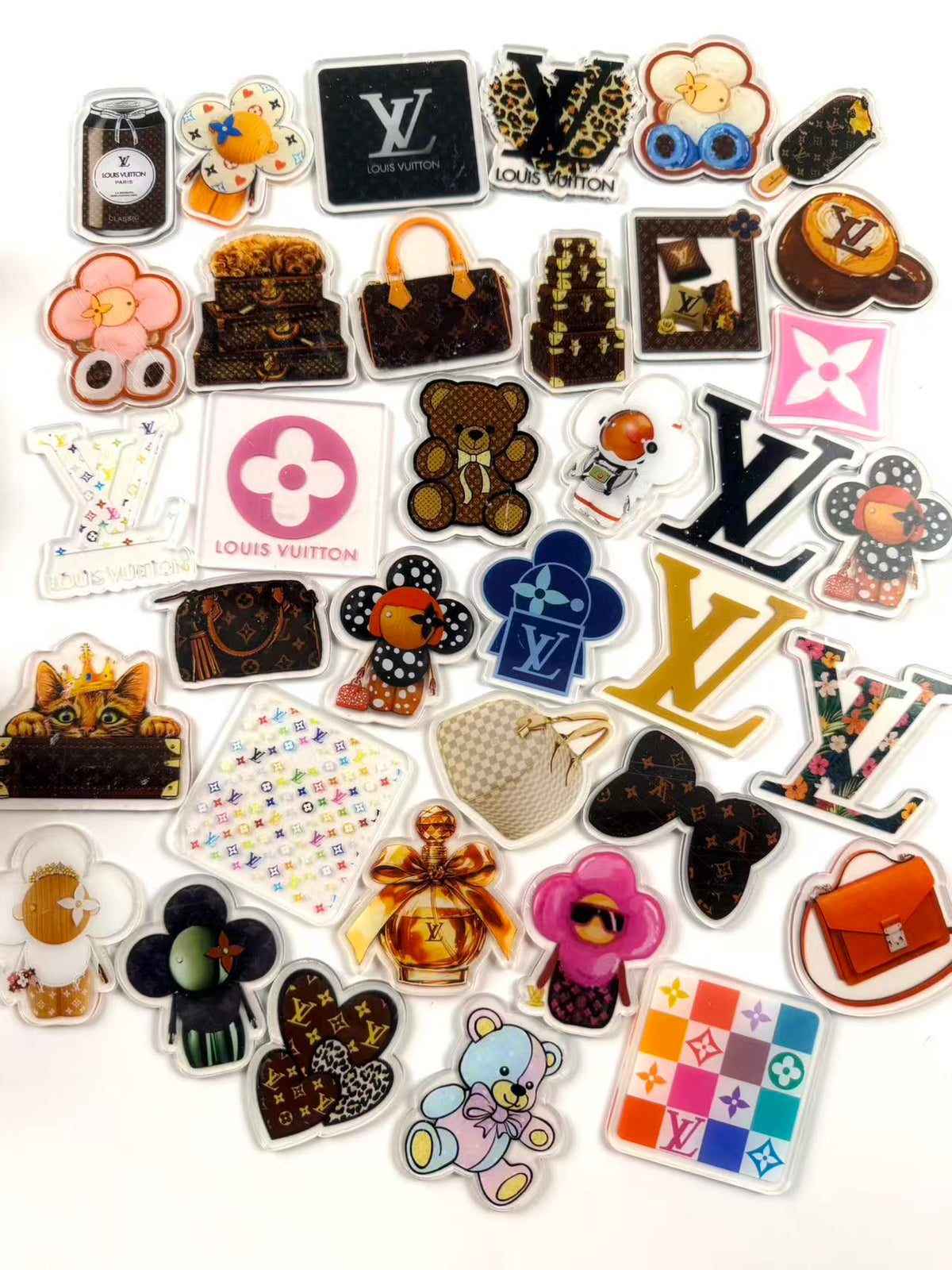 4-6cm Designer acrylic flat backs