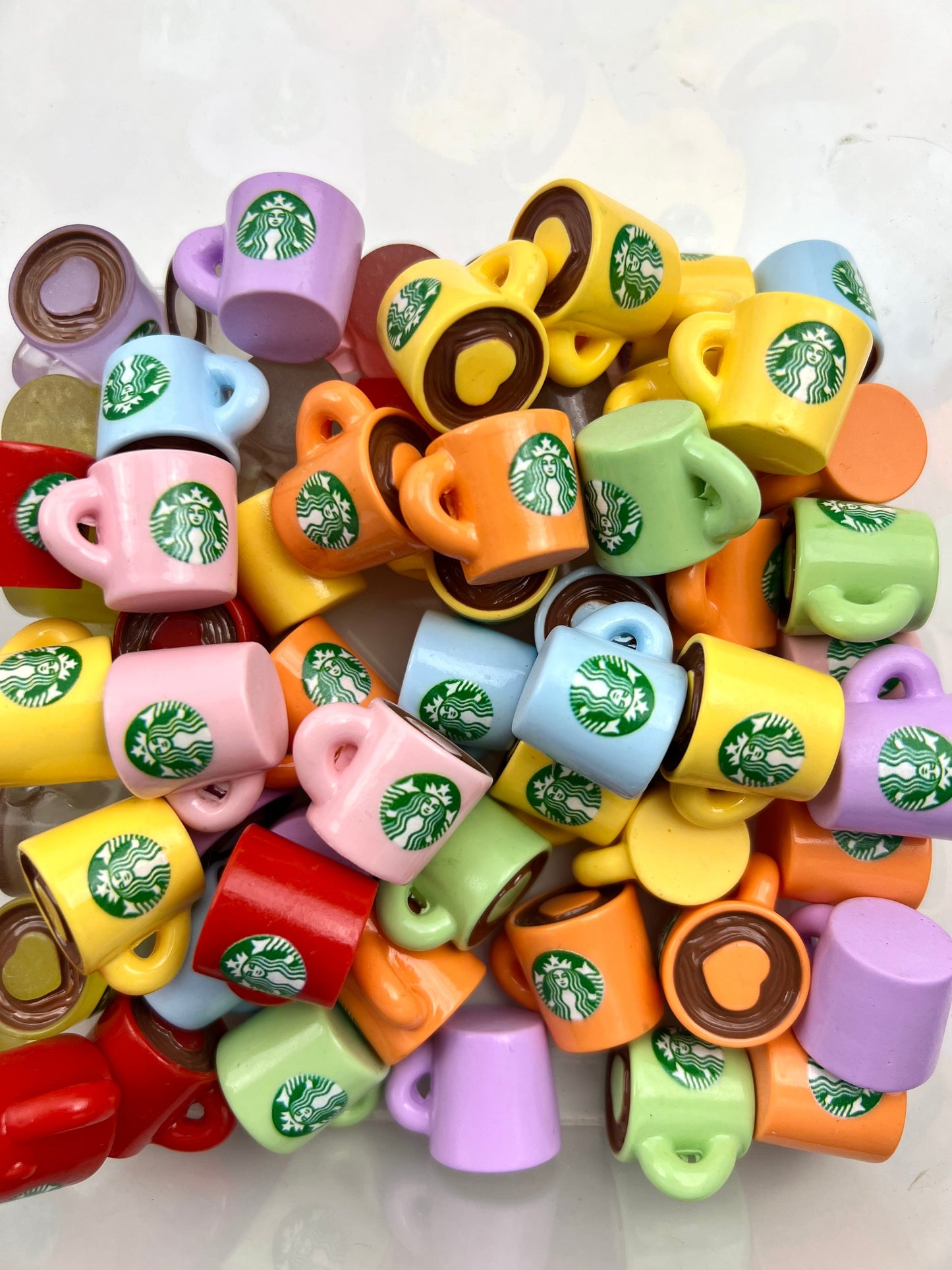Colorful Starbucks Cup beads
