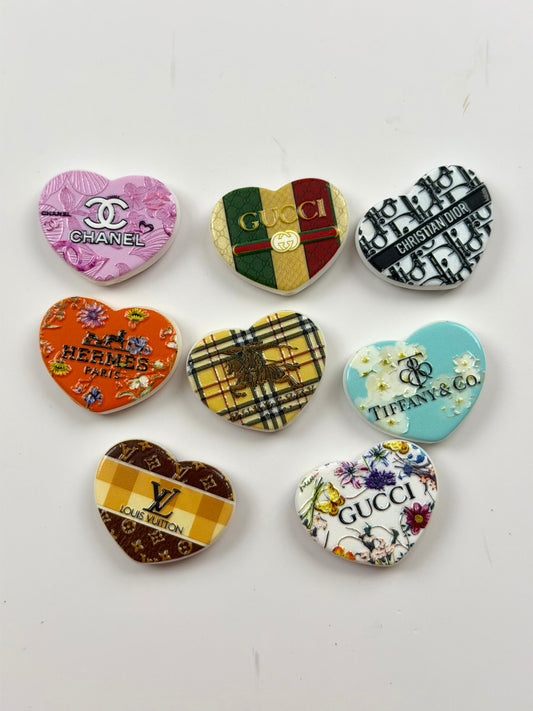26mm heart beads