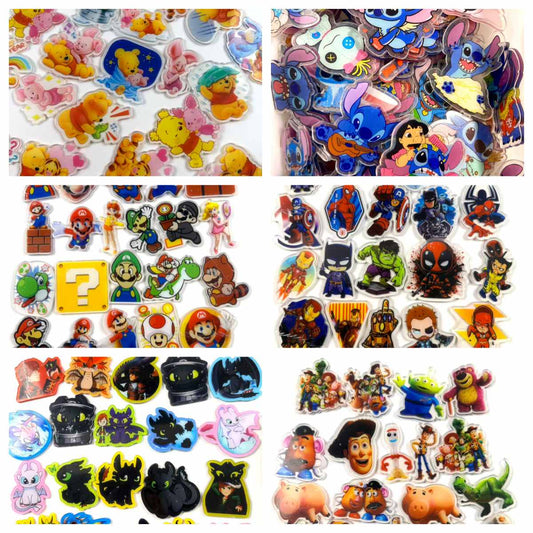 6cm cartoon acrylic flatback sheet