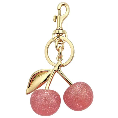 Cherry keychain bag charm