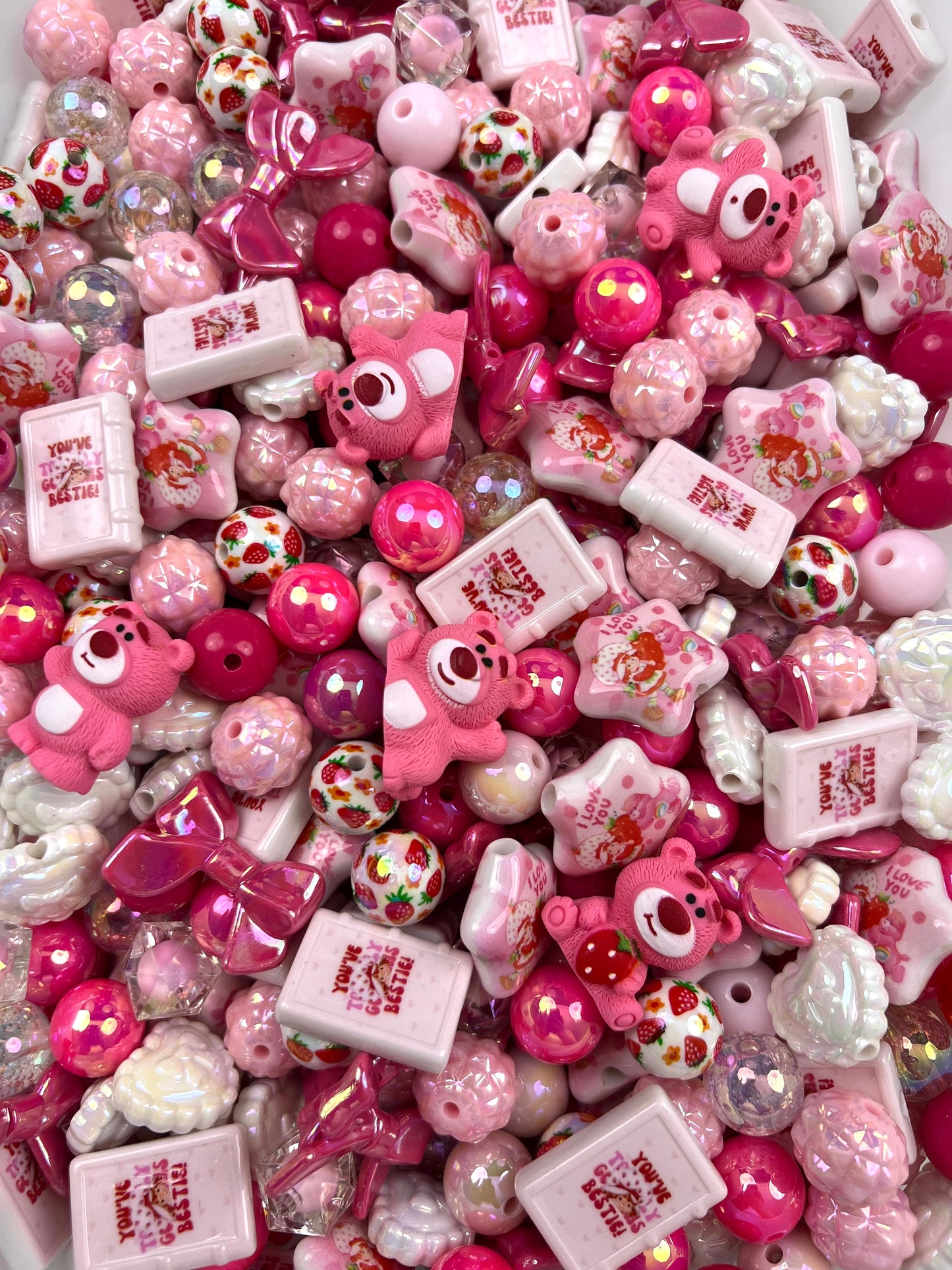 Strawberry girl bead mix
