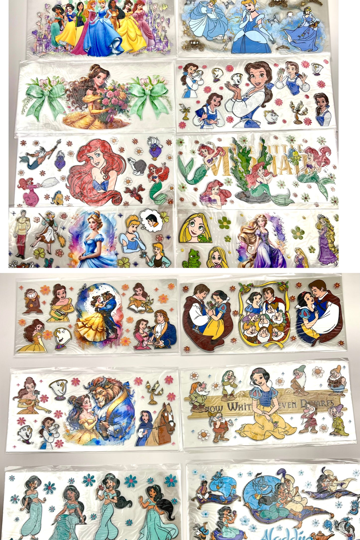 Princess Cup wrap 16oz UVDTF stickers