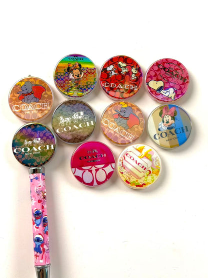 Coach round Beads