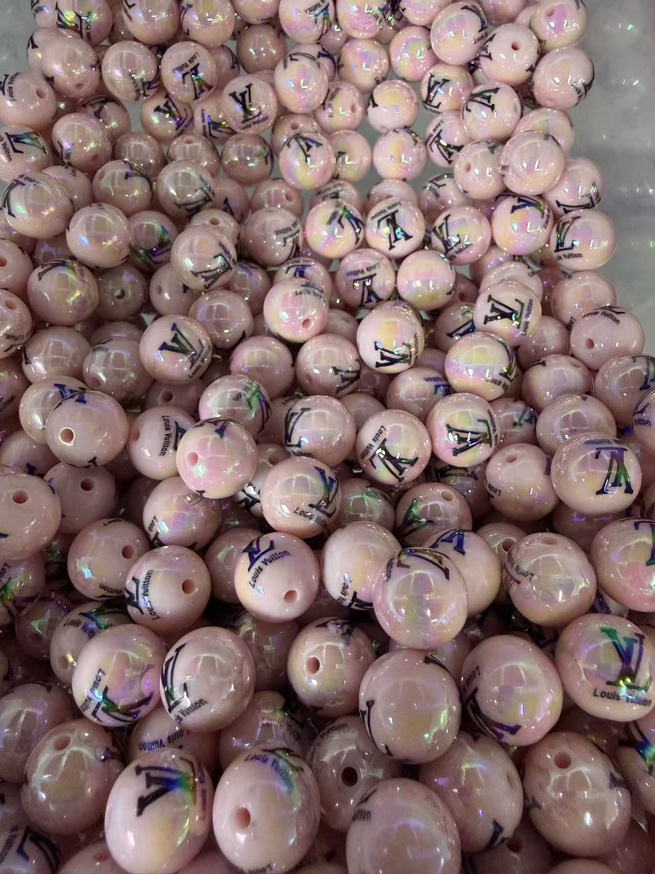 16mm acrylic designer beads(cc/vv/dd/gg/tiff/pra/ysl/h