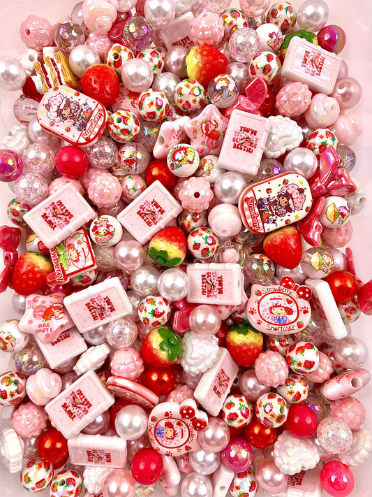 Strawberry girl bead mix