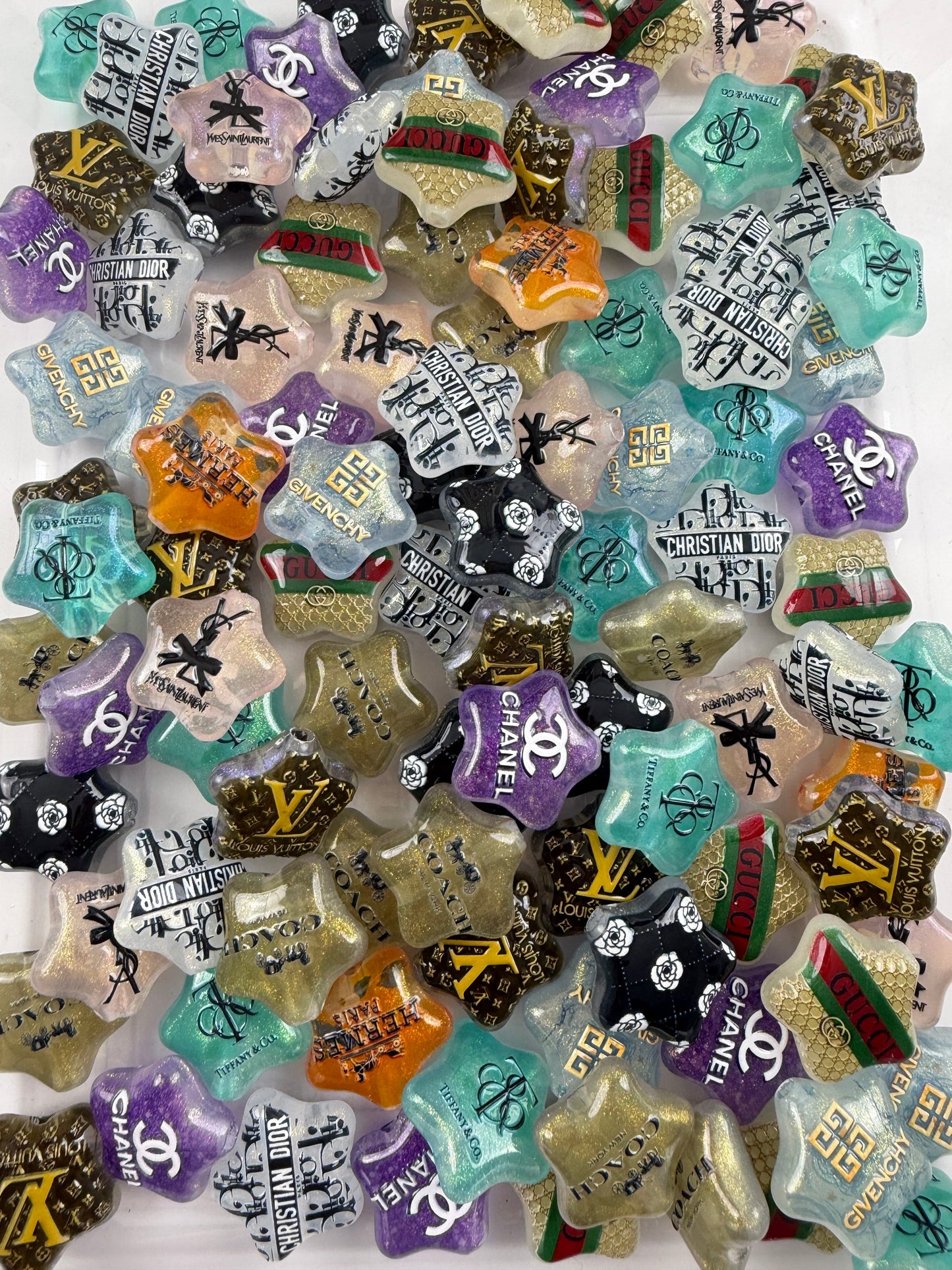 26mm star beads