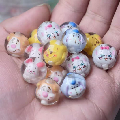 16mm resin pooh family Beads