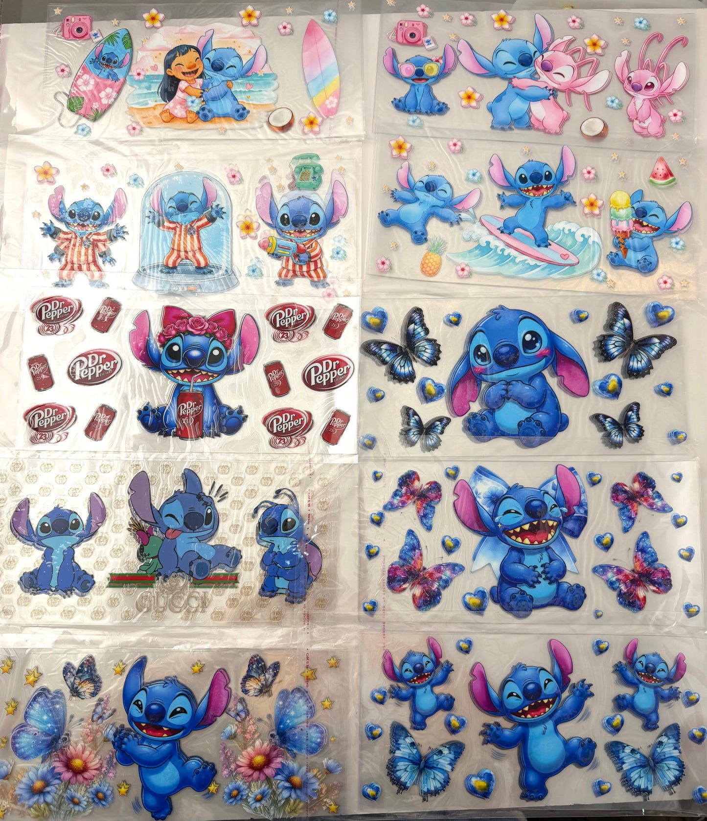 Stitch Cup wrap 16oz UVDTF stickers