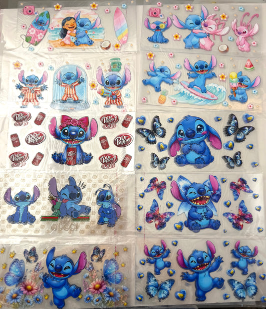 Stitch Cup wrap 16oz UVDTF stickers