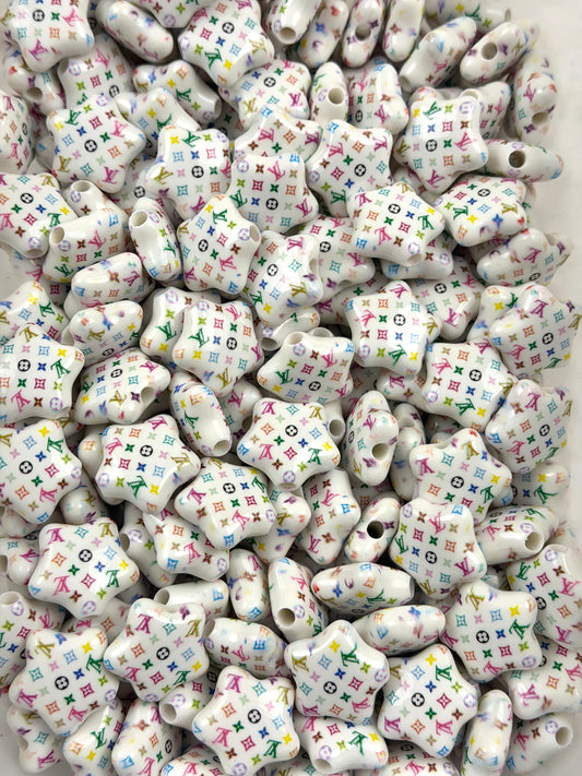 Designer star vv beads